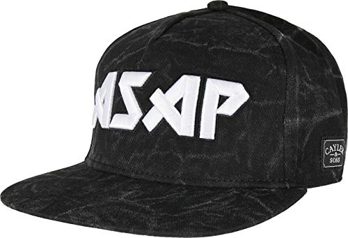 Cayler & Sons Unisex Baseball Kappe C&S WL Flashin Dark Cap Baseballkappe, Washed Black/mc, one Size von Cayler & Sons