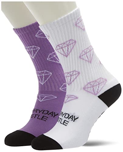 Cayler & Sons Unisex CS2804-Everyday Hustle 2-Pack Socken, Black+Lilac+White, 43-46 von Cayler & Sons