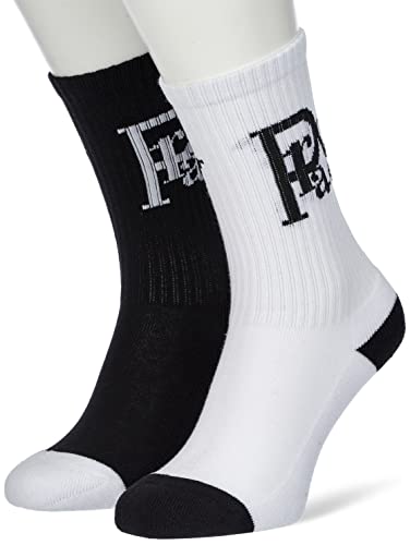 Cayler & Sons Unisex Prayor Monogram 2-Pack Socken, Black+White, 35-38 von Cayler & Sons