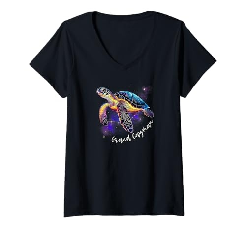 Damen Grand Cayman Souvenir Cayman Islands Grand Cayman T-Shirt mit V-Ausschnitt Damen Grand Cayman Souvenir Cayman Islands Grand Cayman T-Shirt mit V-Ausschnitt von Cayman Islands Souvenir Store