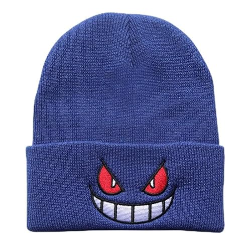 CazDopaM Quackity Cute Embroidered Anime Beanie Hat - Stylish and Warm, Perfect for Men and Women, Blau, 0 von CazDopaM