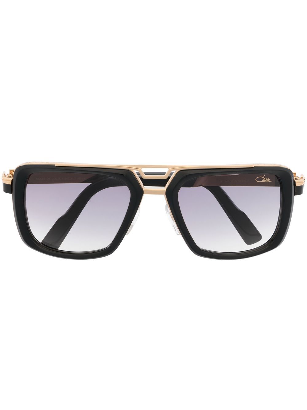 Cazal Sonnenbrille mit eckigem Gestell - Schwarz von Cazal