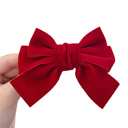 Caziffer Kinder Mädchen Haarspange Niedlich Süße Bowknot Prinzessin Haarstyling Zubehör Geschenk (Rot B, S) von Caziffer