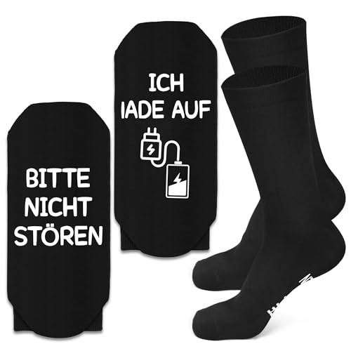 Cazoobe Lustige Socken Geschenke, Damen Herren Teenager 43-46 Geschenke Haussocken Vatertag Erntedankfest Geburtstag Weihnachts für Papa Mama Sohn Tochter Beste Freund von Cazoobe
