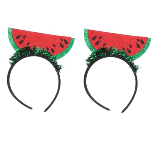 2Stücke Wassermelonen Haarband, Lustiges Sommer Haarschmuck, Frucht-Stirnband von Cazqgoy