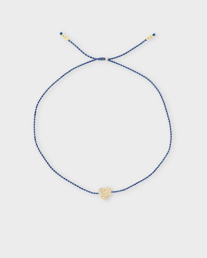 CbyC Bracelet Gold Heart Tiny Denim von CbyC