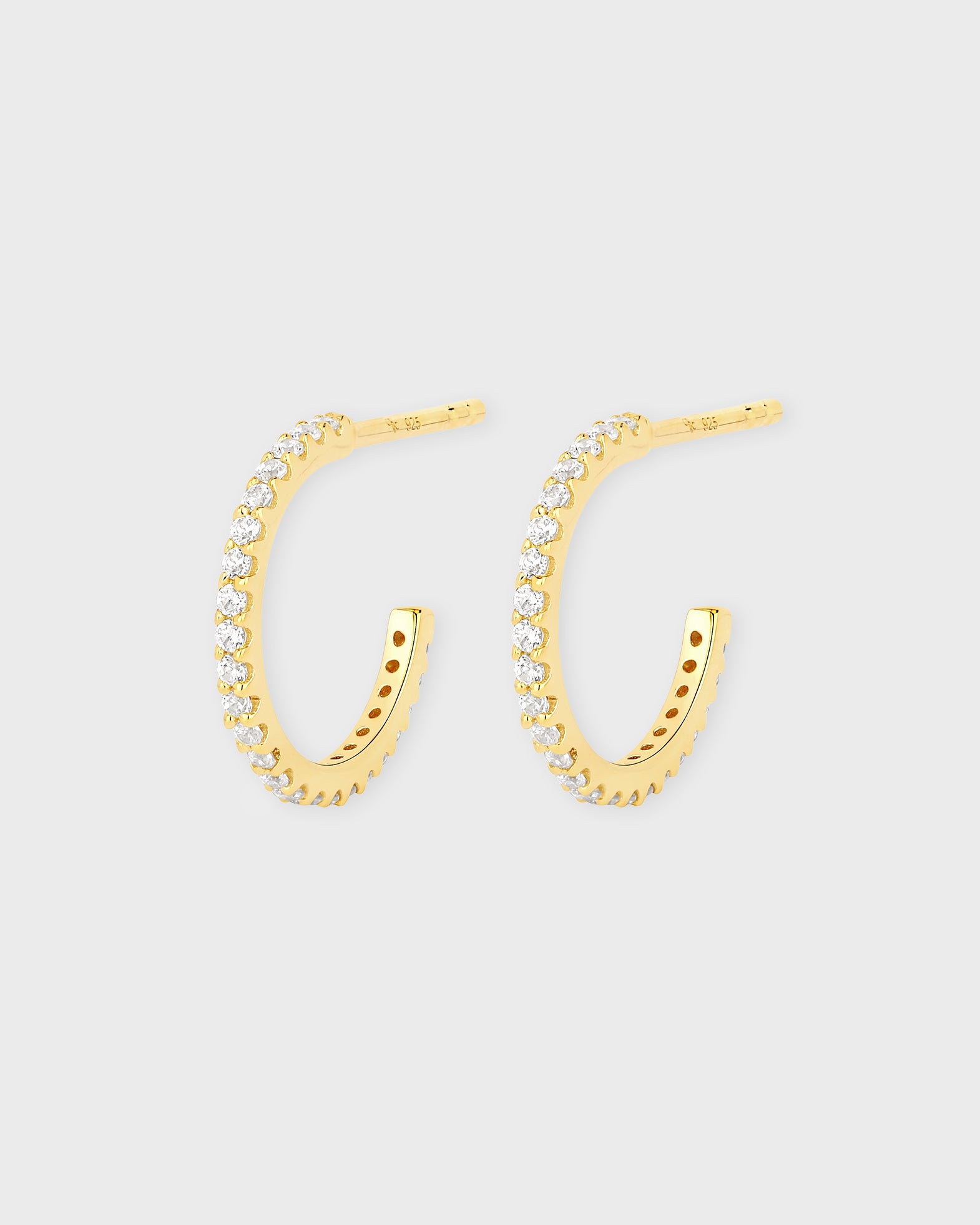 CbyC Earrings Mini Hoops Gold - 12 mm Gold CbyC Earrings Mini Hoops Gold - 12 mm Gold von CbyC