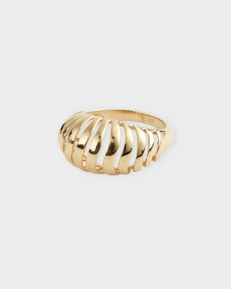 CbyC Ring Mini Ribbed Void Gold von CbyC
