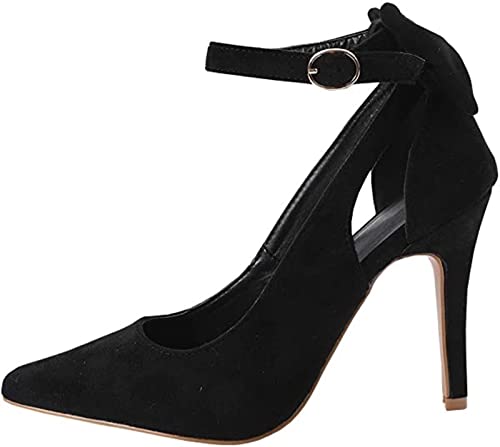 Damen High Heels, Plattform High Heel Sandalen Low Gang 5.5in High Fine Heel Abendschuhe Pointed High Heels Fashion Bow Tie Dress Sandale Für Dating, Cocktail Party Und Andere Szenen (Color : Black, von CcacHe