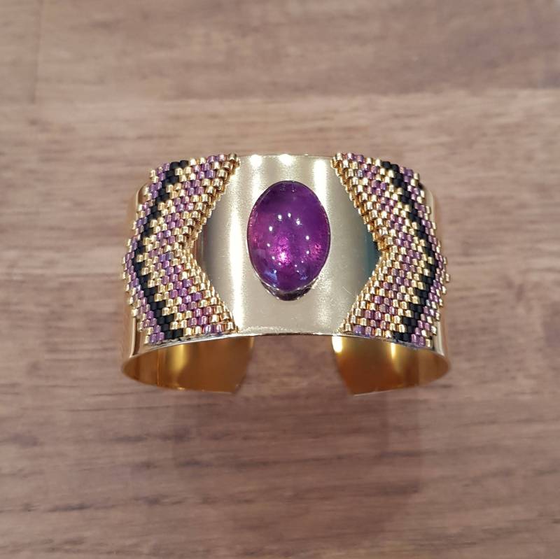 Nefertiti Amethyste Cuff von Ccedille