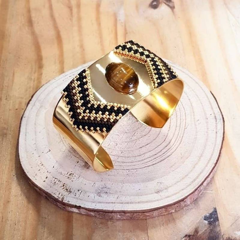 Nefertiti Tigeraugen-Manschette von Ccedille