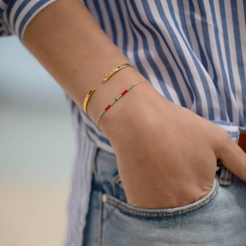 Ola Türkis/Rot Armband Ola Türkis/Rot Armband von Ccedille