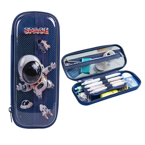 Ccomage Federmäppchen Federmäppchen Reißverschluss Schreibwarensets Für Kinder 3D-Federmäppchen Für Jungen Mädchen Federmäppchen Mit Fächern Wasserfestes Schreibwaren-Set,23 x 10 x 4cm von Ccomage