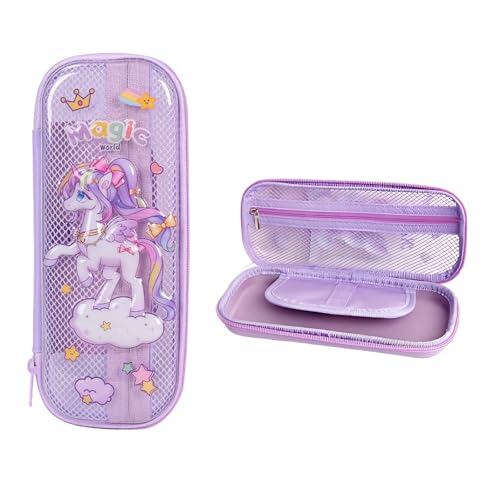 Ccomage Federmäppchen Federmäppchen Reißverschluss Schreibwarensets Für Kinder 3D-Federmäppchen Für Jungen Mädchen Federmäppchen Mit Fächern Wasserfestes Schreibwaren-Set,23 x 10 x 4cm von Ccomage