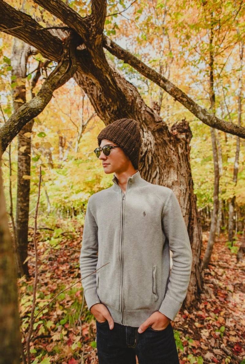 Grobstrick Cuffed Brim Hut/Unisex Beanie Handgefertigte His & Hers Mütze Gerippte Wolle Free Kostenloser Versand Im Inland von CdCkDesign