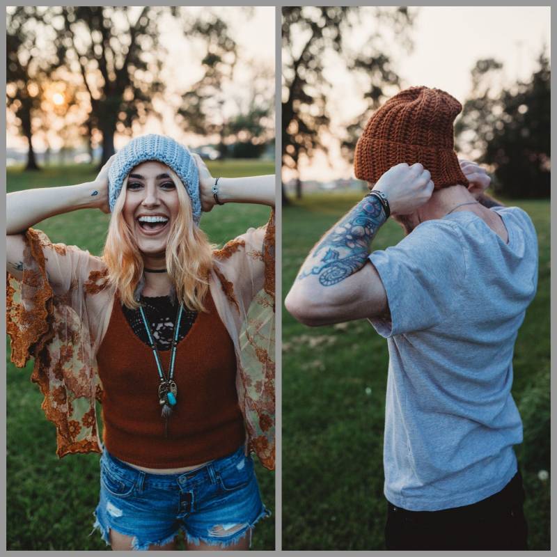 Grobstrick Cuffed Brim Hut/Unisex Beanie Handgefertigte His & Hers Mütze Gerippte Wolle Free Kostenloser Versand Im Inland von CdCkDesign