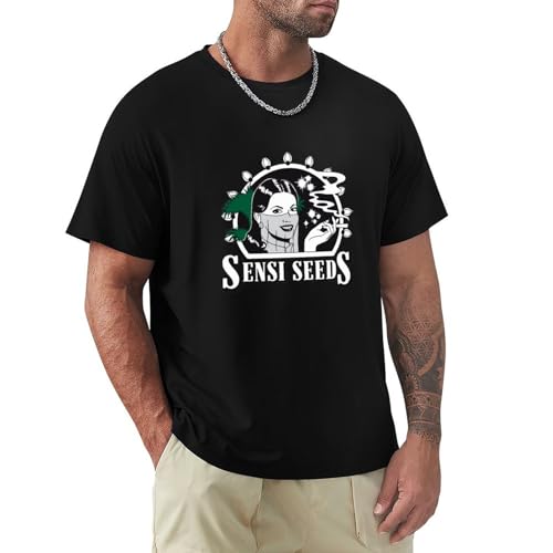 Sensi Seeds T Shirt Weed Ganja Marijuana Black L von Cdj