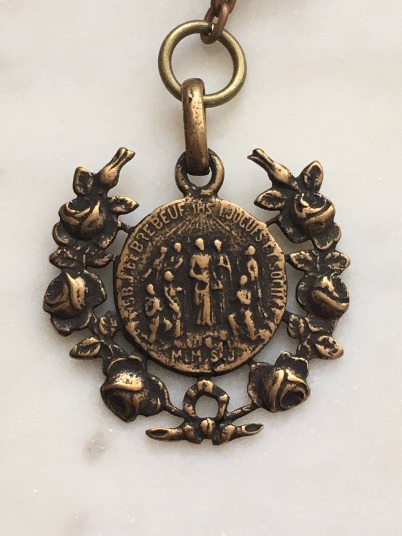 Jesuiten-Märtyrer-Medaille 1182 Antiker Bronze-Religiöser Rosenkranz-Charme Jesuiten-Märtyrer-Medaille 1182 Antiker Bronze-Religiöser Rosenkranz-Charme von CeCeAgnes