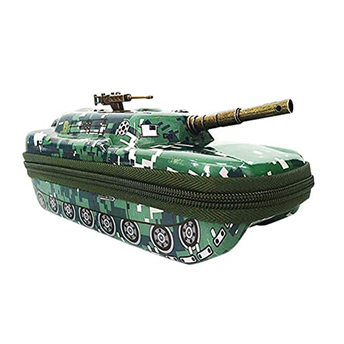 CeFurisy Federmäppchen - Kreative Federmäppchen-Tasche in Tankform, Eva-Tank-Bleistifttasche mit großer Kapazität, Stifthalter-Organizer, wasserdichte Schreibwarentasche von CeFurisy