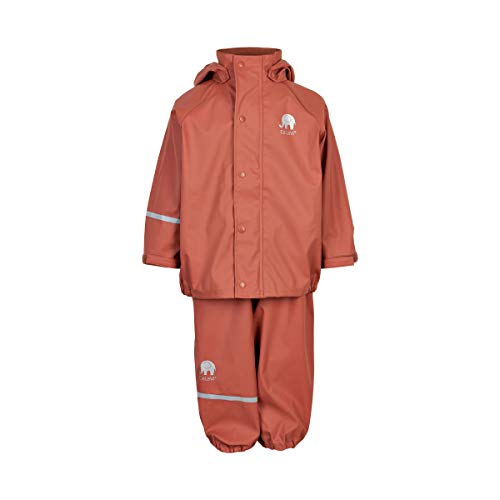 Celavi Girls Basic Rainwear Set-solid PU Rain Jacket, Redwood, 90 von Celavi