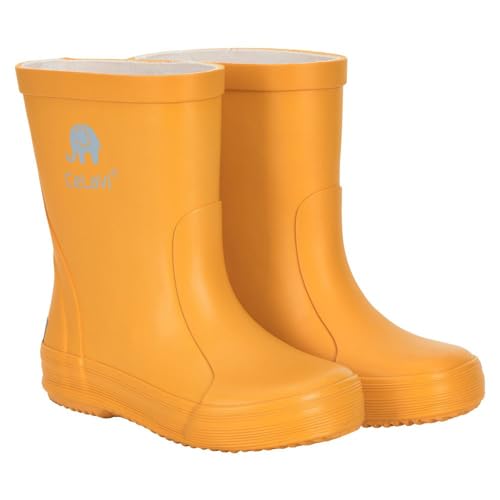 CeLaVi Jungen Unisex Kinder Basic Wellies Rain Boot, Mineral Yellow, 20 EU von Celavi