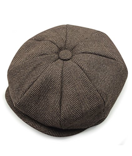 Unisex Winter Gatsby Newsboy Barett Cap Schirmmütze Kappe Hut (15) von CeXin