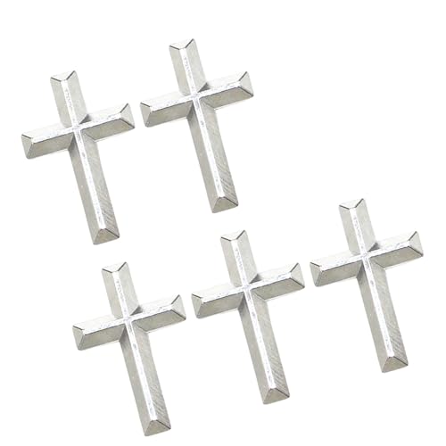 5pcs Handgefertigtes Kruzifix Brosche Pin Gold/Silber Ton Abzeichen Accessoire Für Hochzeiten Partys Und Religiöse Versammlungen Handgefertigtes Brosche von CeaBulo