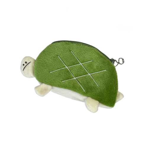 CeaBulo Bleistiftkoffer Großer Kapazität Stiftbeutel Plüsch Bleistiftbeutel Schöne Cartoon Schildkrötenbeutel Münze Geldbörse Schilderpenst von CeaBulo