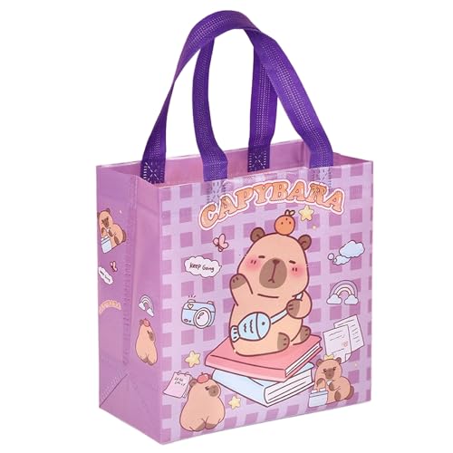 CeaBulo Cartoon Vlies Handheld Taschen 9x9x4inch Einkaufstasche Mit Für Hochzeit Kinder Geburtstag Lebensmitteleinkünfte Einkaufsgeburtstagswicktasche von CeaBulo