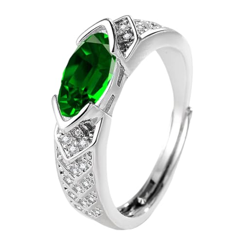 CeaBulo Einstellbare Größe Lymphatische Zirkonia Ringe Mit Moissaniten Mode Accessoire Für Tägliche Verschleiß Und Besondere Anlässe Diamantenringe von CeaBulo