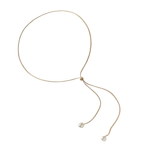 CeaBulo Pearls Lariat Halskette Hoch Entwickelte Perlenkette Mit Einstellbarer Länge Für Individualisiertes Formales Ereignis von CeaBulo