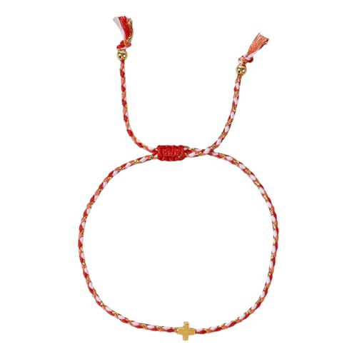 CeaBulo Stylish Cotton Seilarmband Mit Messingkreuzungen Designs Mode Accessoire Dekoration Für Männer Und Frauen Verwenden Alltägliches Verschleiß Armband von CeaBulo