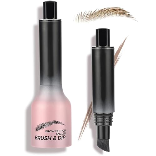 Augenbrauenpinsel, Wasserfest Augenbrauenstift Härchenzeichnung, Wischfest Langanhaltend Abgewinkelter Augenbrauen Bürste, 3D Microblading Eyebrow Pencil Erzeugt Natürliche Augenbrauen (Blond) von Ceboic