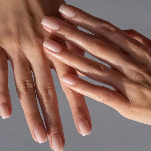 Ceboic 24Pcs French Press on Nails Kurz, Eckig Nägel Zum Aufkleben Einfarbig Acrylic Kunstnägel Fake Nails, Natürliche Fingernägel Künstliche Nägel für Frauen Mädchen DIY Nail Art (Heller Nude) Ceboic 24Pcs French Press on Nails Kurz, Eckig Nägel Zum Aufkleben Einfarbig Acrylic Kunstnägel Fake Nails, Natürliche Fingernägel Künstliche Nägel für Frauen Mädchen DIY Nail Art (Heller Nude) von Ceboic