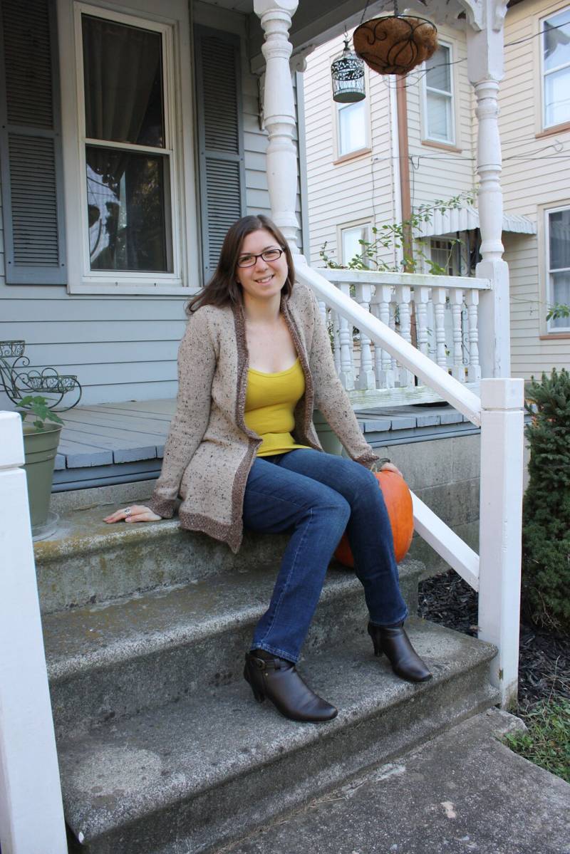 Handgestrickte Tweed Offene Front Cardigan von CeceCraftyCreations