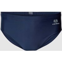 Ceceba Plus PLUS SIZE Badehose mit Label-Print Modell 'ATLANTA' in Dunkelblau, Größe XXXL Ceceba Plus PLUS SIZE Badehose mit Label-Print Modell 'ATLANTA' in Dunkelblau, Größe XXXL von Ceceba Plus