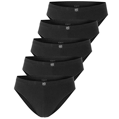 Ceceba Bugatti Herren Slips, Box, 5 Stück, elastisch weich formstabil hautverträglich (DE/NL/SE/PL, Alphanumerisch, L, Regular, Regular, Schwarz) von Ceceba