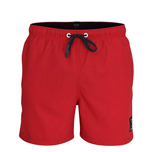 Ceceba Herren Badehose Schwimmhose, Polyamid, Popeline, rot, Uni 3XL von Ceceba