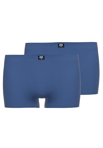 Ceceba Herren Short-Pants, Elastan, Baumwolle, Single Jersey, blau, Uni, 2er Pack 12 von Ceceba