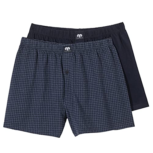 Ceceba 2er-Pack Boxershorts Übergröße Navy/Hahnentritt, deutsche Wäschegröße:12 von Ceceba