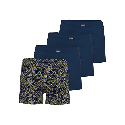 Ceceba 4er Pack Boxer Herren Pant Unterhose Unterwäsche große Größen blau grün, Grösse:4XL, Farbe:grün von Ceceba
