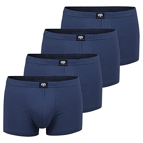 Ceceba 4er Pack Herren Jersey Boxershorts Shorts Pants Boxer M - 8XL Farbwahl große Größen Übergrößen, Grösse:3XL, Farbe:blau von Ceceba