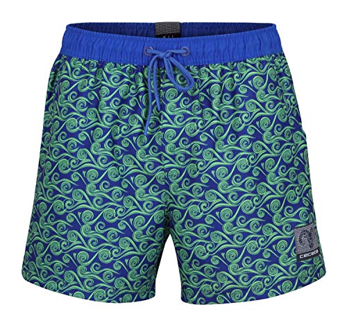 Ceceba Badeshorts Boardshorts Strandshorts Shorts Badehose blau grün M-8XL Übergröße, Farbe:blau, Grösse:6XL - 14-64 von Ceceba