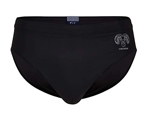 Ceceba Badeslip Badeboxer Badehose Swimwear Schwimmen Baden schwarz Uni bequem M-6XL, Farbe:schwarz, Grösse:XXXL - 9-58 von Ceceba