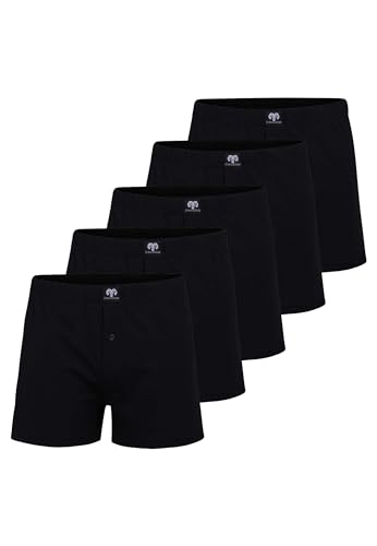 Ceceba Herren Boxershort schwarz Uni 5er Pack 5 von Ceceba