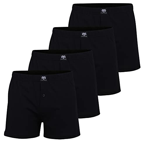 Ceceba Herren Boxershorts mit Eingriff (DE/NL/SE/PL, Alphanumerisch, 8XL, Regular, Regular, 4 x schwarz (9000)) von Ceceba