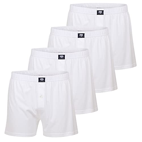 Ceceba Herren Boxershorts 2675 4er Pack, Farbe:Weiß, Wäschegröße:4XL, Artikel:weiß 2675-1000 von Ceceba