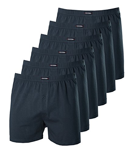 Ceceba Herren Boxershorts 2675 6er Pack, Farbe:Blau, Wäschegröße:5XL, Artikel:blau 2675-6979 von Ceceba