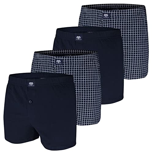 Ceceba Herren Boxershorts | 4 Stück | 2260 (Navy/kariert, 4XL) von Ceceba