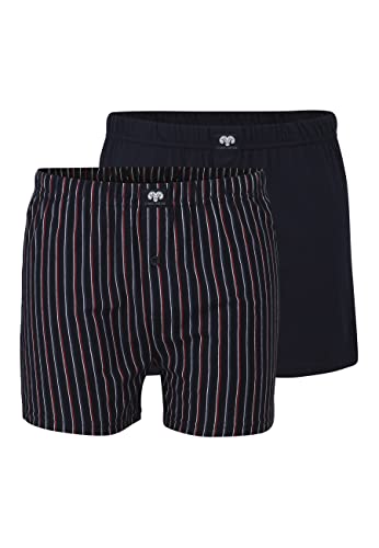 Ceceba Herren Boxershorts Shorts, 2er Pack, Blau (navy-red 2550), 6X-Large (Herstellergröße: 14) von Ceceba